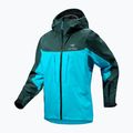 Herren Arcteryx Alpha blau tetra/pytheas Regenjacke 7