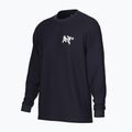 Herren Arcteryx Kragg SL Cotton Bird Tile Longsleeve schwarz / arktische Seide 3