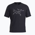 Herren Arc'teryx Cormac Logo SS schwarz heather T-shirt