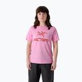 Damen-T-Shirt Arcteryx Kragg SL Cotton Heatmap Crew pineberry