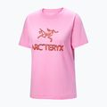 Damen-T-Shirt Arcteryx Kragg SL Cotton Heatmap Crew pineberry 5