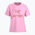Damen-T-Shirt Arcteryx Kragg SL Cotton Heatmap Crew pineberry