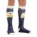 Skisocken für Kinder Darn Tough Polar Bear OTC Midweight with Cushion w/ Padded Shin blue 2