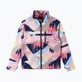 Reima Kinder-Fleece-Kapuzenpullover Iisisti grau rosa