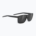 Sonnenbrille Rudy Project Overlap smoke black/black glossy