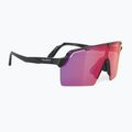 Sonnenbrille Rudy Project Spinshield Pro black gloss/multilaser red