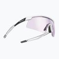 Sonnenbrille Rudy Project Turbolence white matte/impactx photochromic 2 laser purple 2