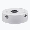 SUPACAZ Super Sticky Kush Galaxy weißes Band/schwarzer Aufdruck/schwarze Stecker Lenkerumwicklung