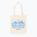 KAVU Gradient Logo Tote beige/blaue Tasche
