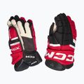 Hockeyhandschuhe CCM Tacks XR80 SR Gloves black/red/white
