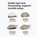 2‑Personen-Trekkingzelt Naturehike Mongar UL 2 15D moon rock sand 2