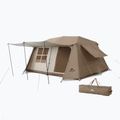 4-Personen-Campingzelt Naturehike Village 13 Ridge Ultimate Edition brown/ti black
