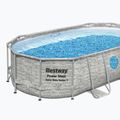 Bestway Power Steel Swim Vista Series Oval Pool Set 427x250 cm grau 2