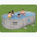 Bestway Power Steel Swim Vista Series Oval Pool Set 427x250 cm grau 14