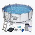 Bestway Steel Pro Max Pool Set 396 x 122 cm grau