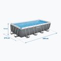 Bestway Power Steel Rechteckiges Pool Set 56465N 549 x 274 cm dunkelgrau 6