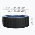 Pool mit Hydromassage 8-Personen MSpa Comfort Bergen grau anthrazit 12