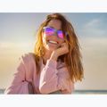 Sonnenbrille Aztron Dream crystal blue gloss/polarized light pink mirror/brown 7