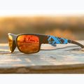 Sonnenbrille Aztron Avatar-X2 matt black/gloss blue/polarized sahara red mirror/brown 7