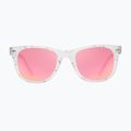 Sonnenbrille Aztron Party white marble print/polarized rose pink mirror/brown 2