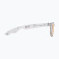 Sonnenbrille Aztron Party white marble print/polarized rose pink mirror/brown 5
