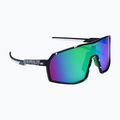Sonnenbrille Aztron Thunder metalblack/white/polarizedgreen/twilightmirr/grey