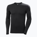 Herren Helly Hansen Lifa Merino Midweight Crew Thermo-Langarmshirt schwarz