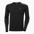Herren Helly Hansen Lifa Active Stripe Crew Thermo-Langarmshirt schwarz 4