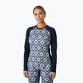 Damen-Thermoaktivshirt Helly Hansen Lifa Merino Midweight Graphic Crew navy star pixel