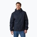 Herren Helly Hansen Vancouver Fleece gefütterte Regenjacke navy