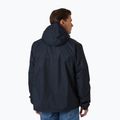 Herren Helly Hansen Vancouver Fleece gefütterte Regenjacke navy 2