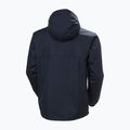 Herren Helly Hansen Vancouver Fleece gefütterte Regenjacke navy 7