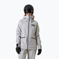 Damen-Skijacke Helly Hansen Powderqueen 3.0 grau/melange