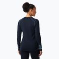 Helly Hansen Lifa Merino Midweight Graphic Crew navy nordic rose aop Frauen thermische Longsleeve 2