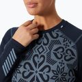 Damen Thermoaktivshirt Helly Hansen Lifa Merino Midweight Graphic Crew navy nordic rose aop 3