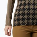 Damen Thermoaktivshirt Helly Hansen Lifa Merino Midweight Graphic Crew sepia houndstooth aop 4