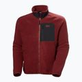 Herren Helly Hansen Panorama Pile Block Sweatshirt mars rot 5