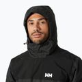 Herren Helly Hansen Vancouver Fleece gefütterte Regenjacke Ebenholz 3