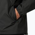 Herren Helly Hansen Vancouver Fleece gefütterte Regenjacke Ebenholz 4