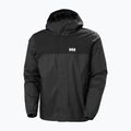 Herren Helly Hansen Vancouver Fleece gefütterte Regenjacke Ebenholz 6