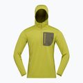 Herren-Trekkingsweatshirt NORRONA Falketind Warm1 Hood golden lime/olive night 6