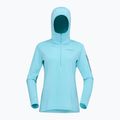 Damen-Trekkingsweatshirt NORRONA Falketind Warm1 Hood aqua haze/trooper 5