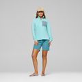 Damen-Trekkingsweatshirt NORRONA Femund Warm1 Zip Neck aqua haze/trooper 2