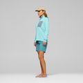 Damen-Trekkingsweatshirt NORRONA Femund Warm1 Zip Neck aqua haze/trooper 4