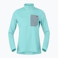 Damen-Trekkingsweatshirt NORRONA Femund Warm1 Zip Neck aqua haze/trooper 5