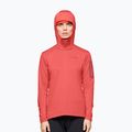 Damen-Trekkingsweatshirt NORRONA Falketind Warm1 Hood deep sea coral/baked apple