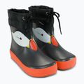 Kinder-Gummistiefel Viking Footwear Alv Barefoot Pfotenabdruck schwarz 10