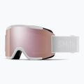 Skibrille Smith Squad white vapor/chromapop everyday rose gold mirror 6