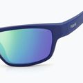 Polaroid PLD 7037/S matt blau/grau-grün Spiegel polarisierte Sonnenbrille 6
