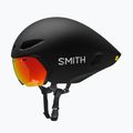 Smith Jetstream TT matt schwarz/chromapop rot Spiegel/klar Fahrradhelm